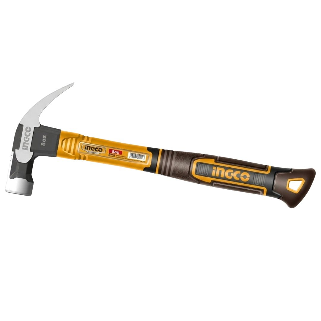 Claw Hammer 8oz/220g | 16oz/450g | 20oz/560g Strong Three-Color Fiberglass Handle ING-HT