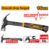 Claw Hammer 16oz/450g to 20oz/560g With Anti-Shock Handle ING-HT