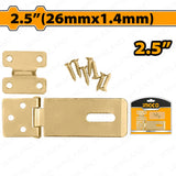 Hasps and Staple Size： 1.5in-5.5in Thickness: 20mm x 1.1mm-38mm x 1.9mm ING-AC