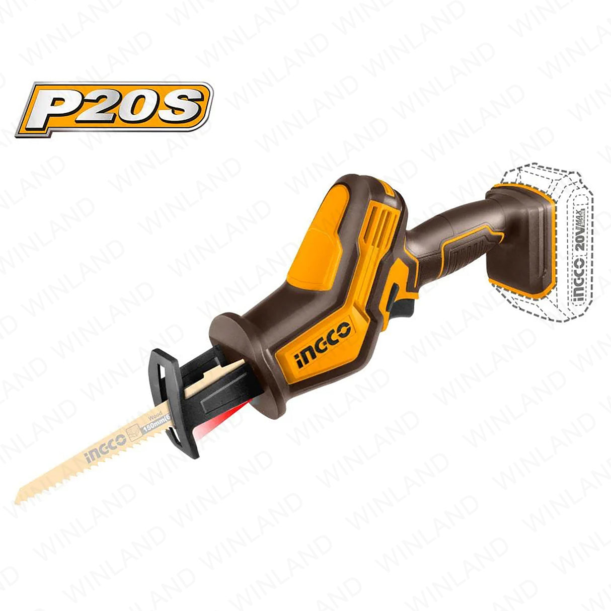 P20S/20V Lithium-Ion Cordless Reciprocating Saw CRSLI6508 | CRSLI65081 ING-CT