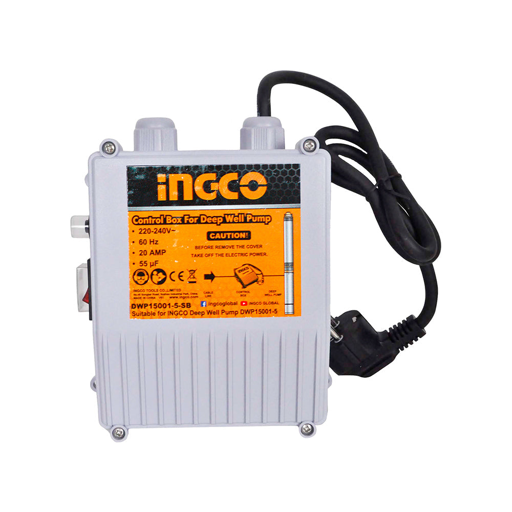 Ingco Control Box Suitable for Deep Well Pump DWP15001-5-SB