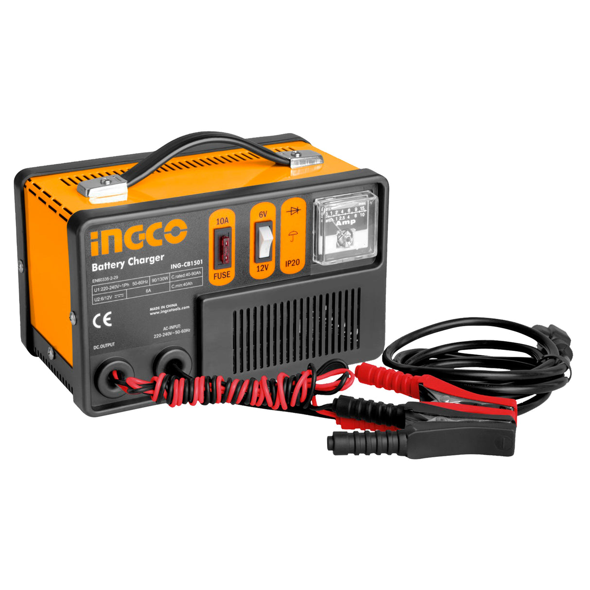 Ingco Car Battery Charger 6V /12V ING-CB1501