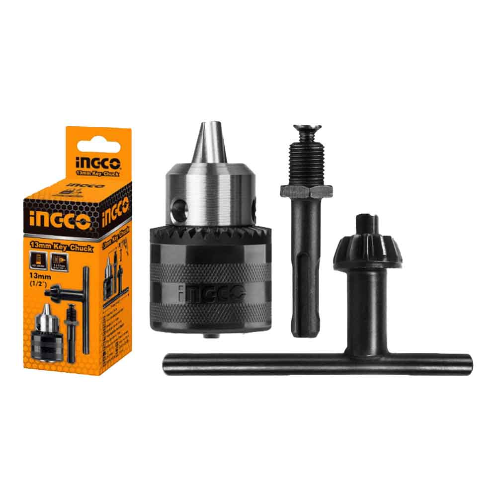 Ingco 13mm Drill Key Chuck with Adaptor KC1301.1 - Winland Depot
