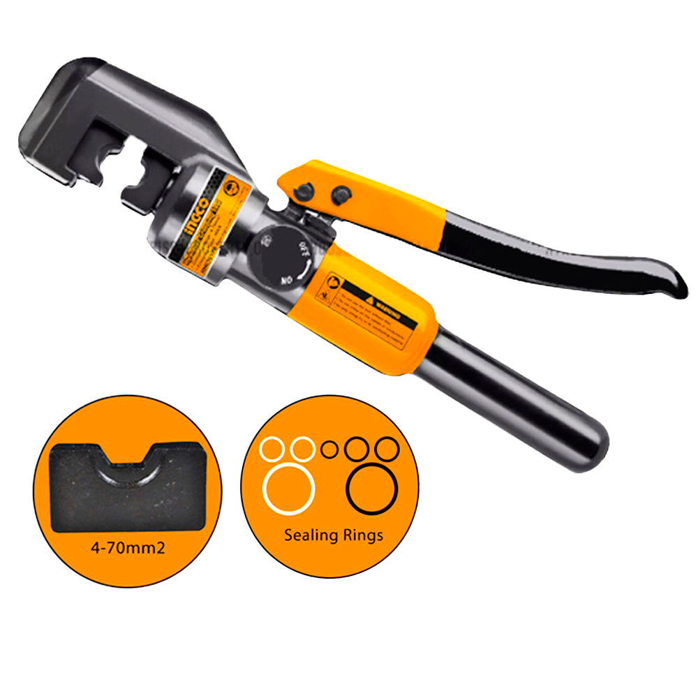 Ingco Hydraulic Crimping Tool | Crimping Range HHCT0170