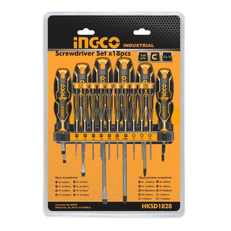 Ingco 18 Pcs Screwdriver Set HKSD1828 - Winland Depot