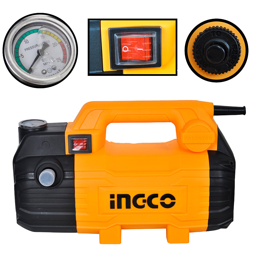 Ingco High Pressure Washer 1500W 100Bar HPWR15028P