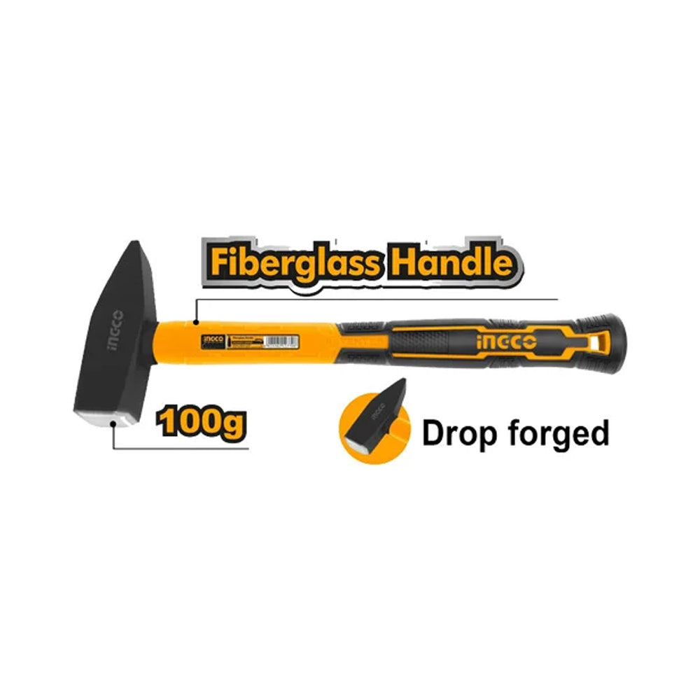 Ingco Carbon Steel Hammerhead Machinist Hammer 100g HMHS81001