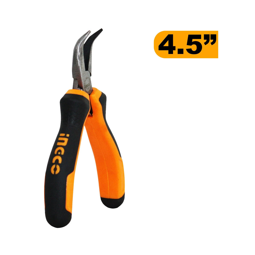 Ingco Mini Bent Nose Pliers 4.5 Inch HMBNP08115