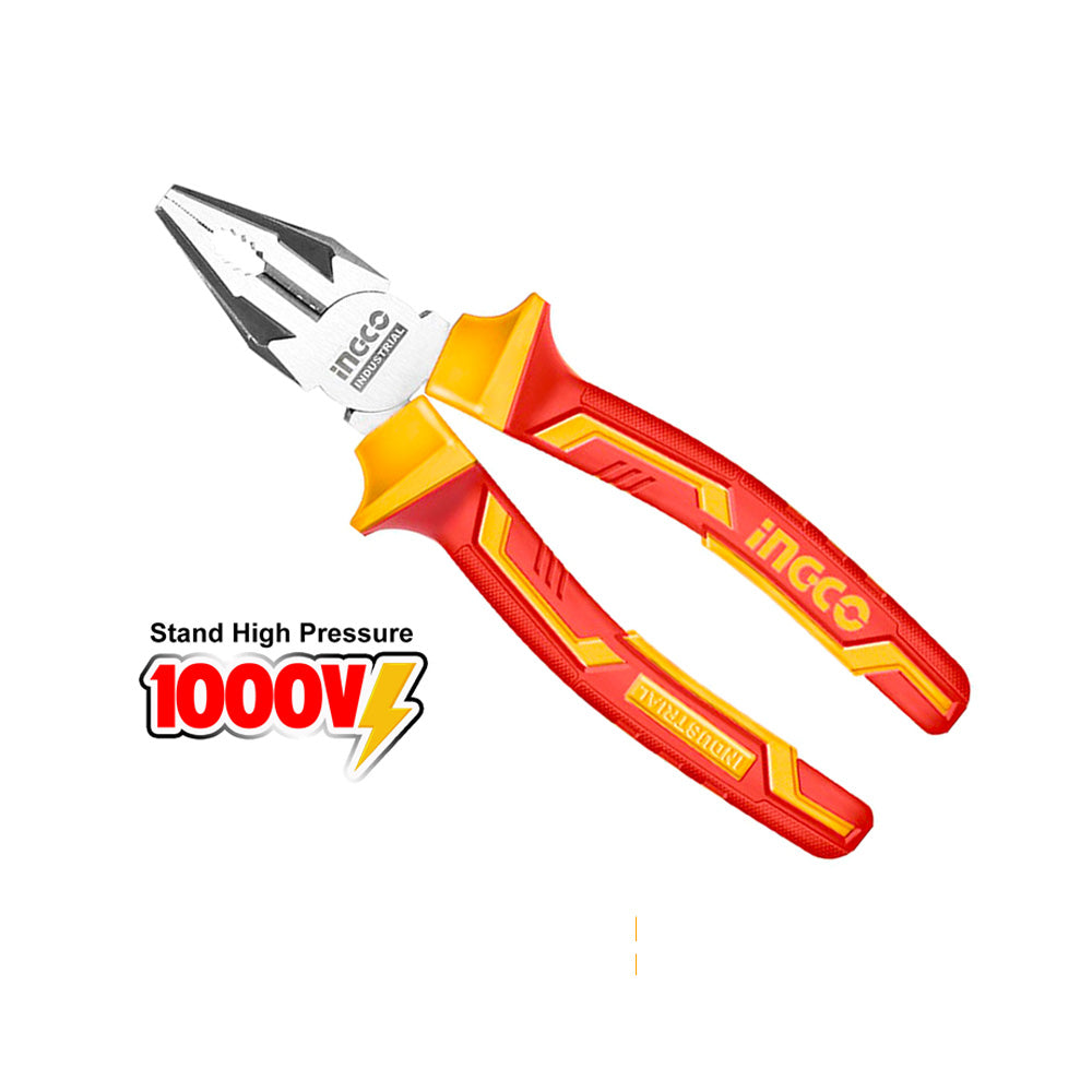 Ingco Insulated Combination Pliers Hand Tool 1000V 6 Inch HICP28168