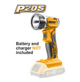 P20S 20V Li-Ion Cordless Work Lamp Flashlight 1.5W-3.2W-5W