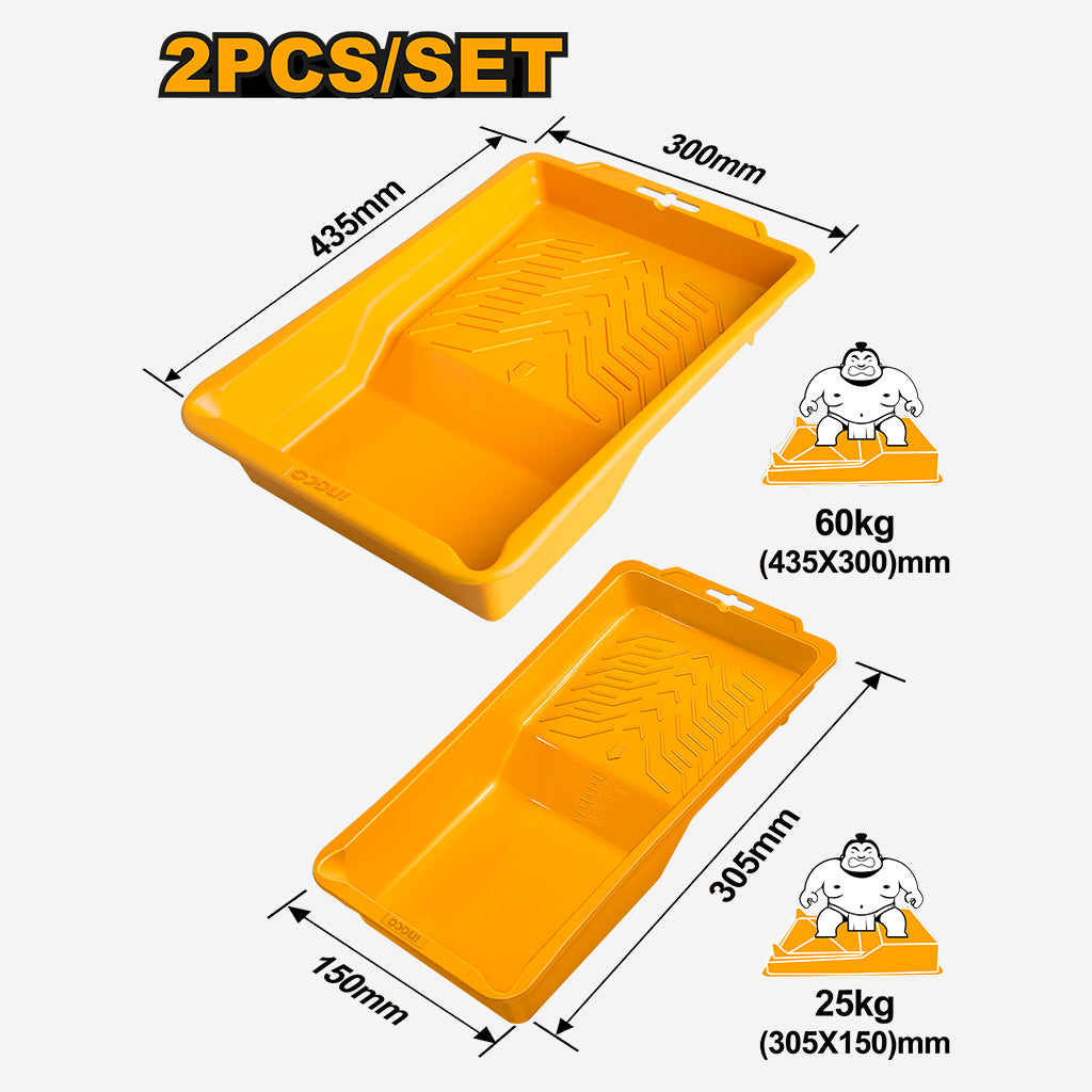 2pcs Paint Tray Set 305 x 150mm / 435 x 300mm CHPTT435105 ING-HT