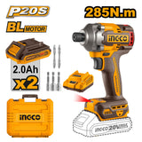 P20S/20V Brushless Motor Lithium-Ion Cordless Impact Driver CIRLI2028 ING-CT