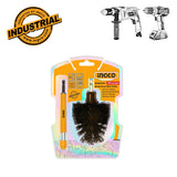 Ingco Industrial 2pcs/set Abrasive Bristle Brush with Extension Holder WCBH0301 ING-HT