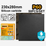 Silicon Carbide Waterproof Sandpaper Size:230x280mm Grit:P60-P2000 50pcs/Set ING-HT