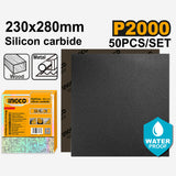 Silicon Carbide Waterproof Sandpaper Size:230x280mm Grit:P60-P2000 50pcs/Set ING-HT