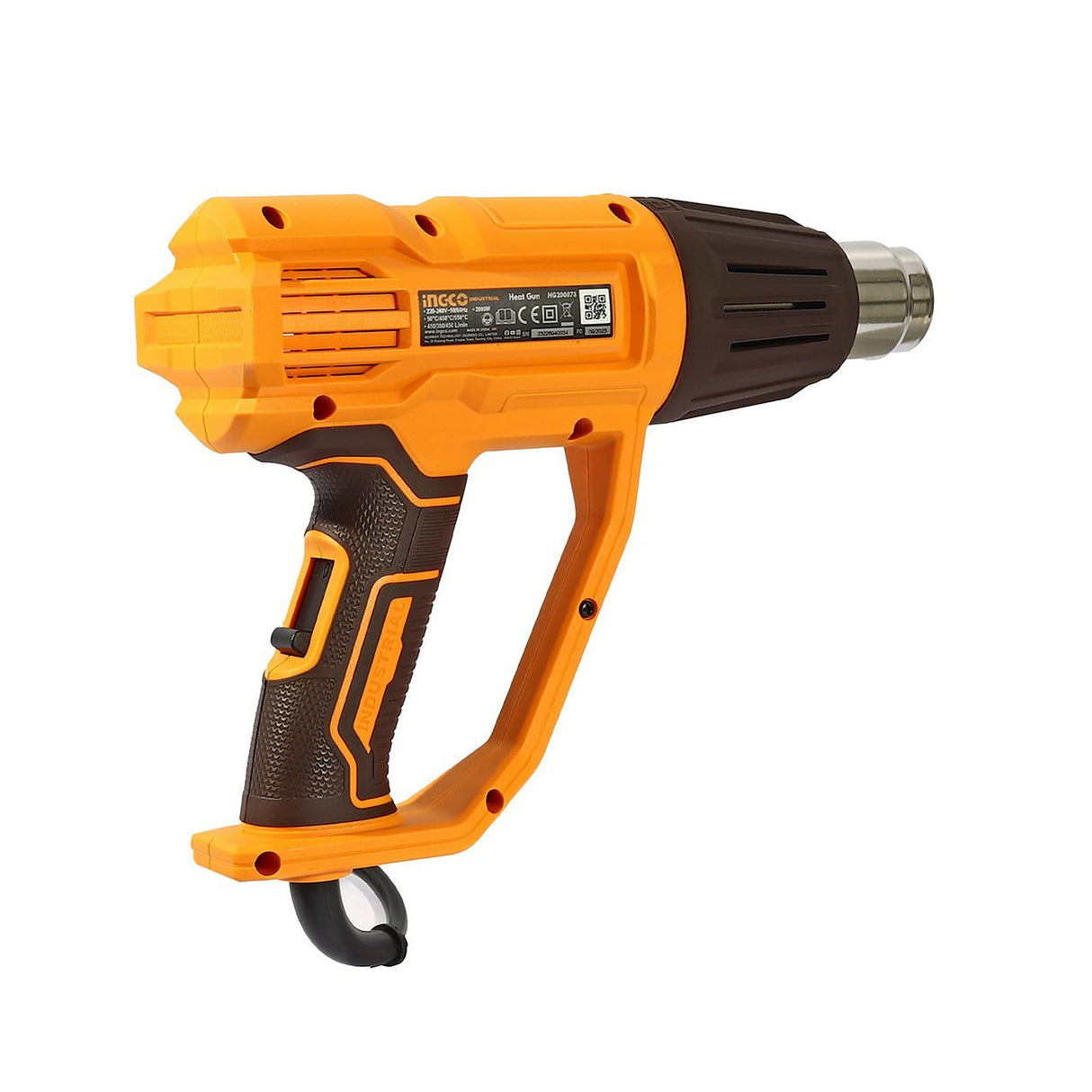 Heat Gun 2000W with 3 pcs Nozzle and 1 Scraper HG200078 ING-PT