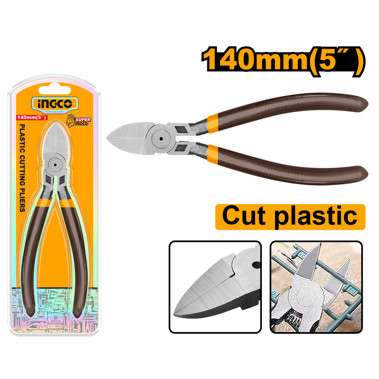 5inches/140mm Plastic Cutting Pliers HDCP38140 ING-HT