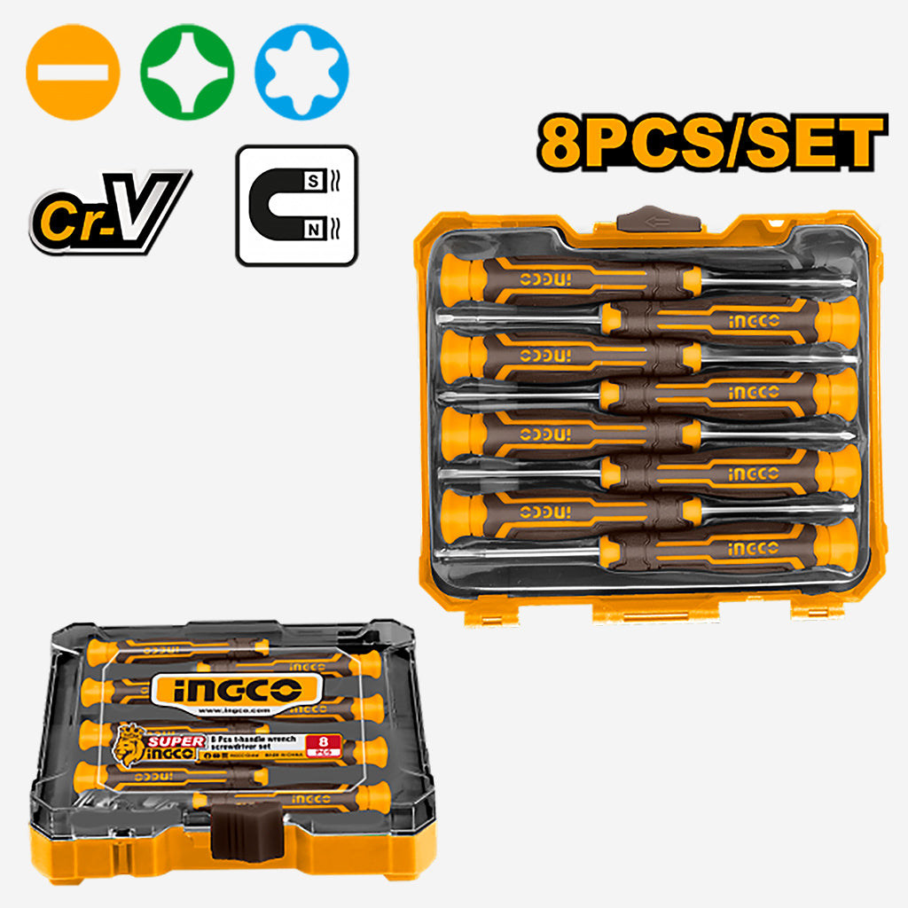 Set of 8 Pieces Precision Screwdriver Set HKSD0818 ING-HT