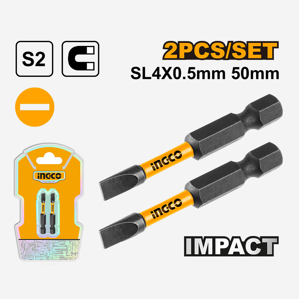 Ingco S2 Industrial Steel Impact Screwdriver Bits Set ING-HT