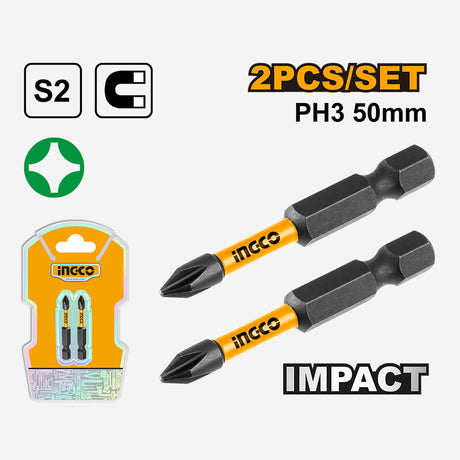 Ingco S2 Industrial Steel Impact Screwdriver Bits Set ING-HT