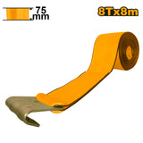 Winch Strap With Flat Steel Hook 8T x 8m HWSP0808 ING-HT