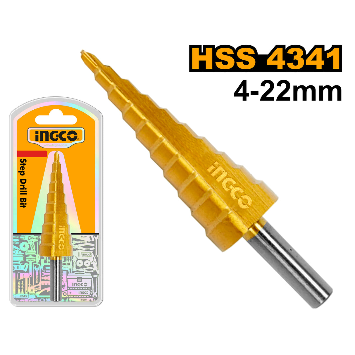 Step Drill Bit Cone Drill Bits High Speed Steel 10-20mm/6-35mm/6-38mm/10-45mm AKSDS