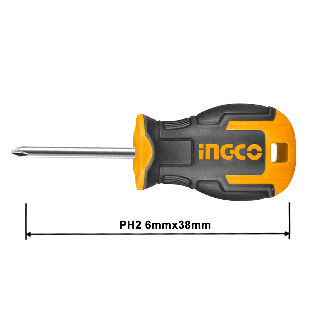 Ingco Industrial Mini Phillips and Slotted Screwdriver Round Shank ING-HT