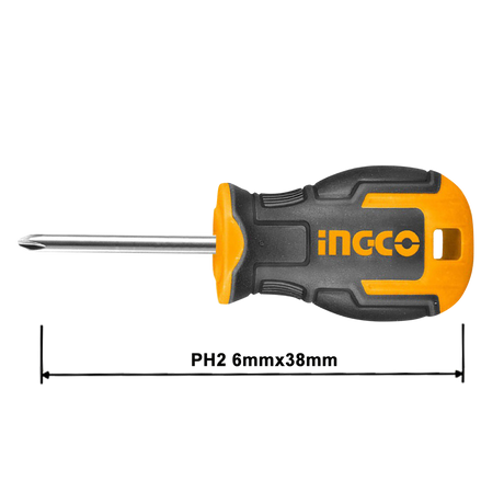 Ingco Industrial Mini Phillips and Slotted Screwdriver Round Shank ING-HT