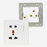Universal Socket with Switch Outlet 250V~ | 50/60Hz 86 x A86mm HESST1116A ING-PT