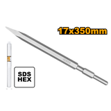 INGCO SDS Hex Chisel 17x280mm Pointed / Flat Chisel (DBC0512801)