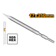 INGCO SDS Hex Chisel 17x280mm Pointed / Flat Chisel (DBC0512801)