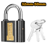 Iron Padlock 32mm to 50mm with Brass Lock Cylinder and 3 Iron Keys ING-HT