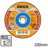 Abrasive Metal Cutting Disc 230mm(9in) Flat Centre MCD162301 ING-HT