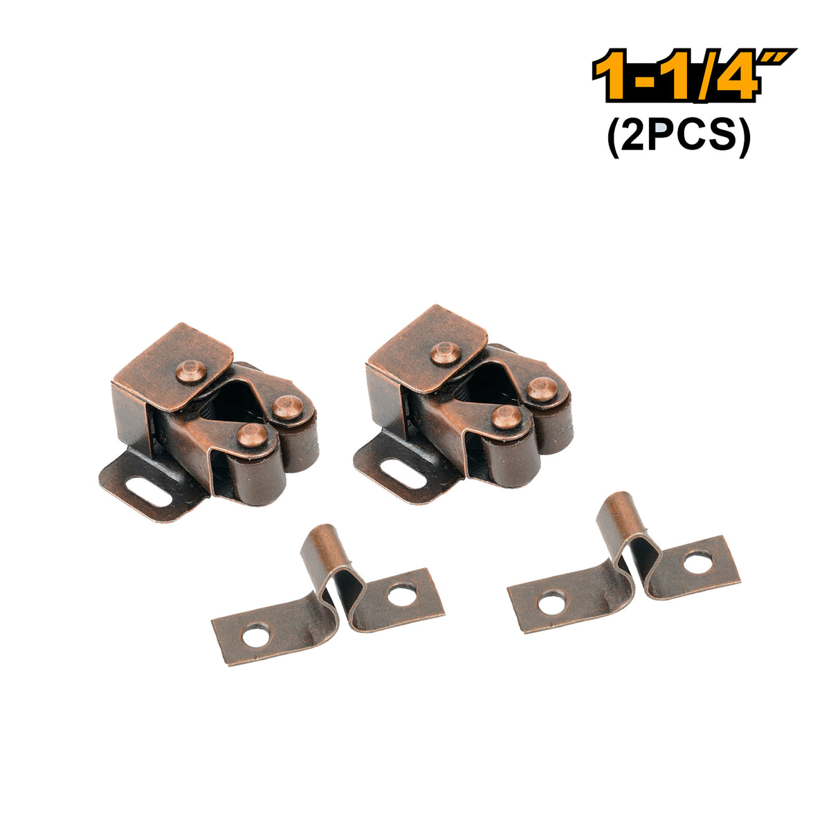 2PCS/Set Double Roller Catch Size: 1-1/4in Thickness: 0.6mm HRA2304 ING-HT