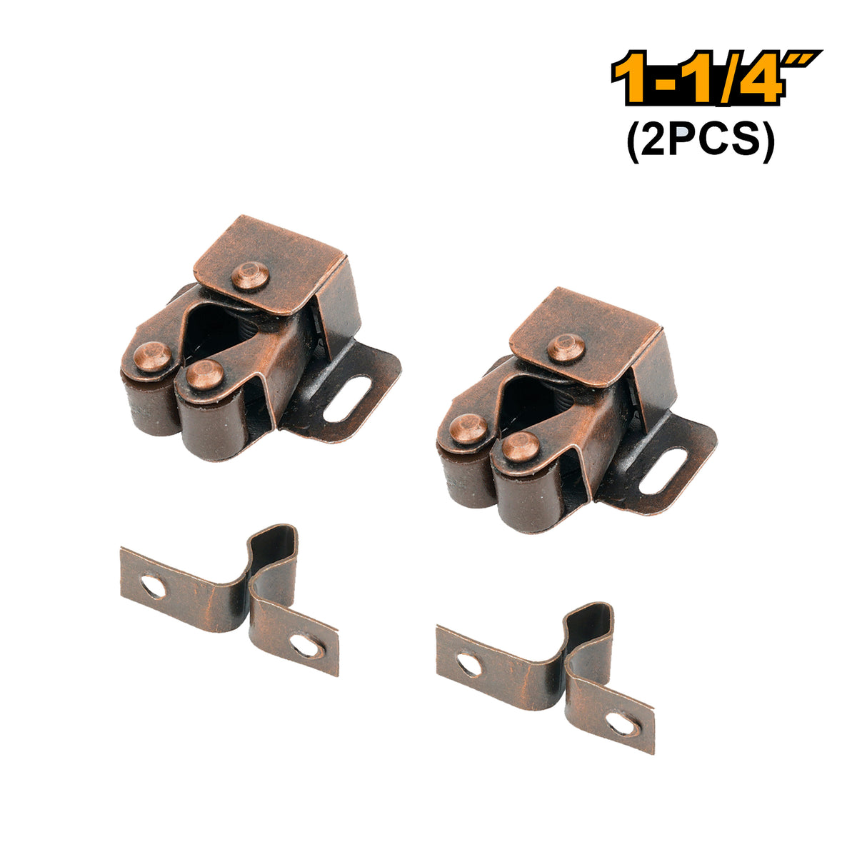 2PCS/Set Double Roller Catch Size: 1-1/4in Thickness: 0.6mm HRA2304 ING-HT