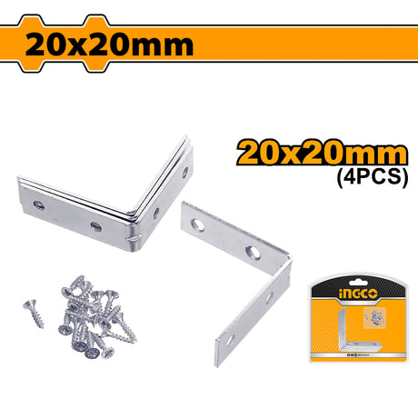 4PCS/Set Stainless Steel Angle Bracket Cabinet Joint Corner Brace ING-HT