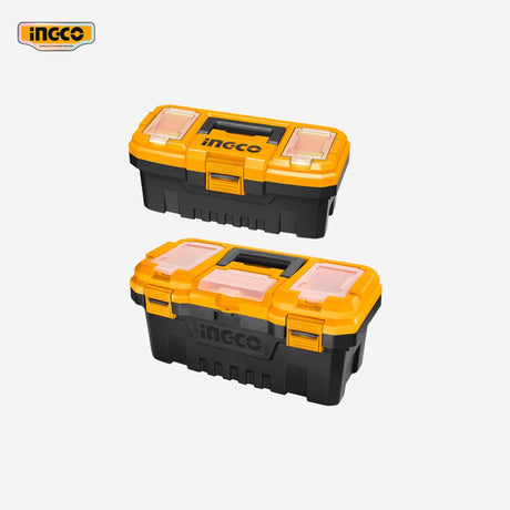 Ingco 2 Pcs Polypropylene Plastic Tool Boxes Set with Removable Tray PBXK0201 - Winland Depot
