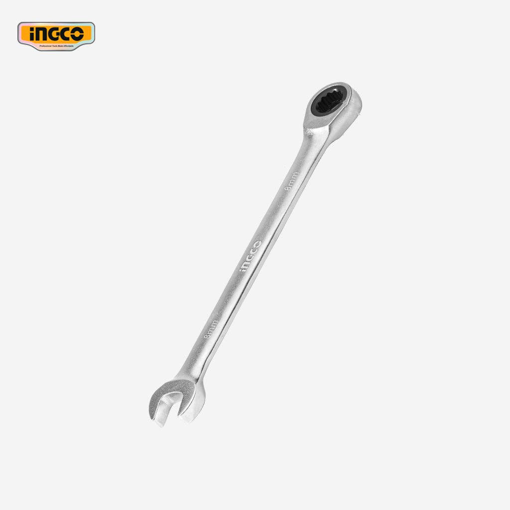 Ingco 6 Pcs Industrial Ratchet Spanner Set 8 - 17mm HKSPAR1062 - Winland Depot