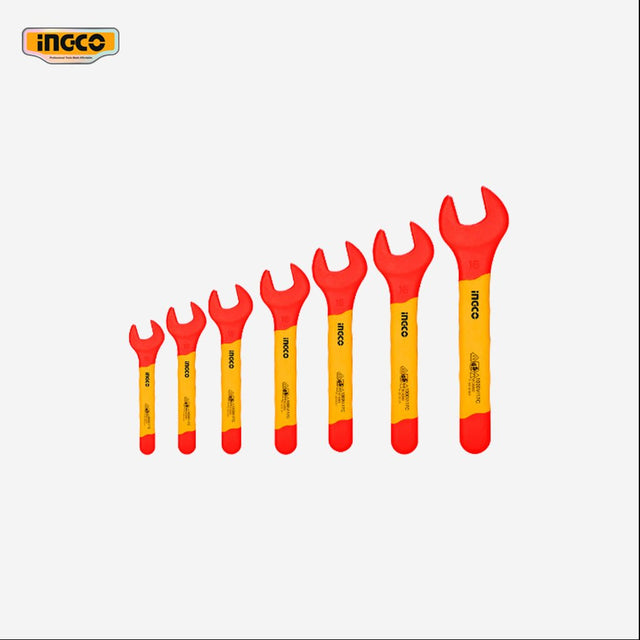 Ingco 7 Pcs Insulated Open End Spanner Set HKISPA0701 - Winland Depot