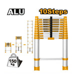 Telescopic Aluminum Ladder 6, 8, 10 Steps HLAD08061 / HLAD08081 / HLAD08101