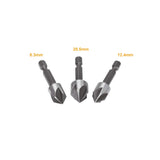 INGCO countersink drill bit set HSS 8.3mm, 12.4mm, 20.5mm