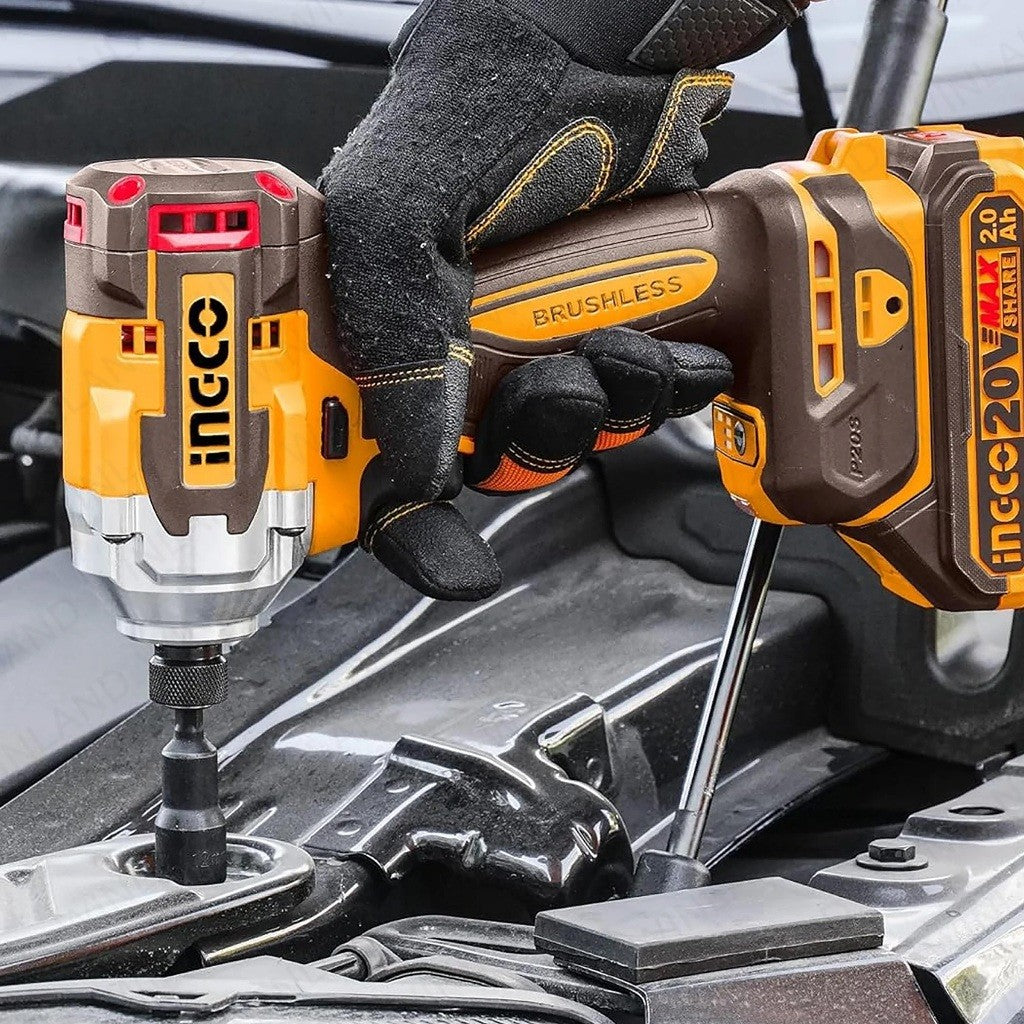 P20S/20V Brushless Motor Lithium-Ion Cordless Impact Driver CIRLI2028 ING-CT