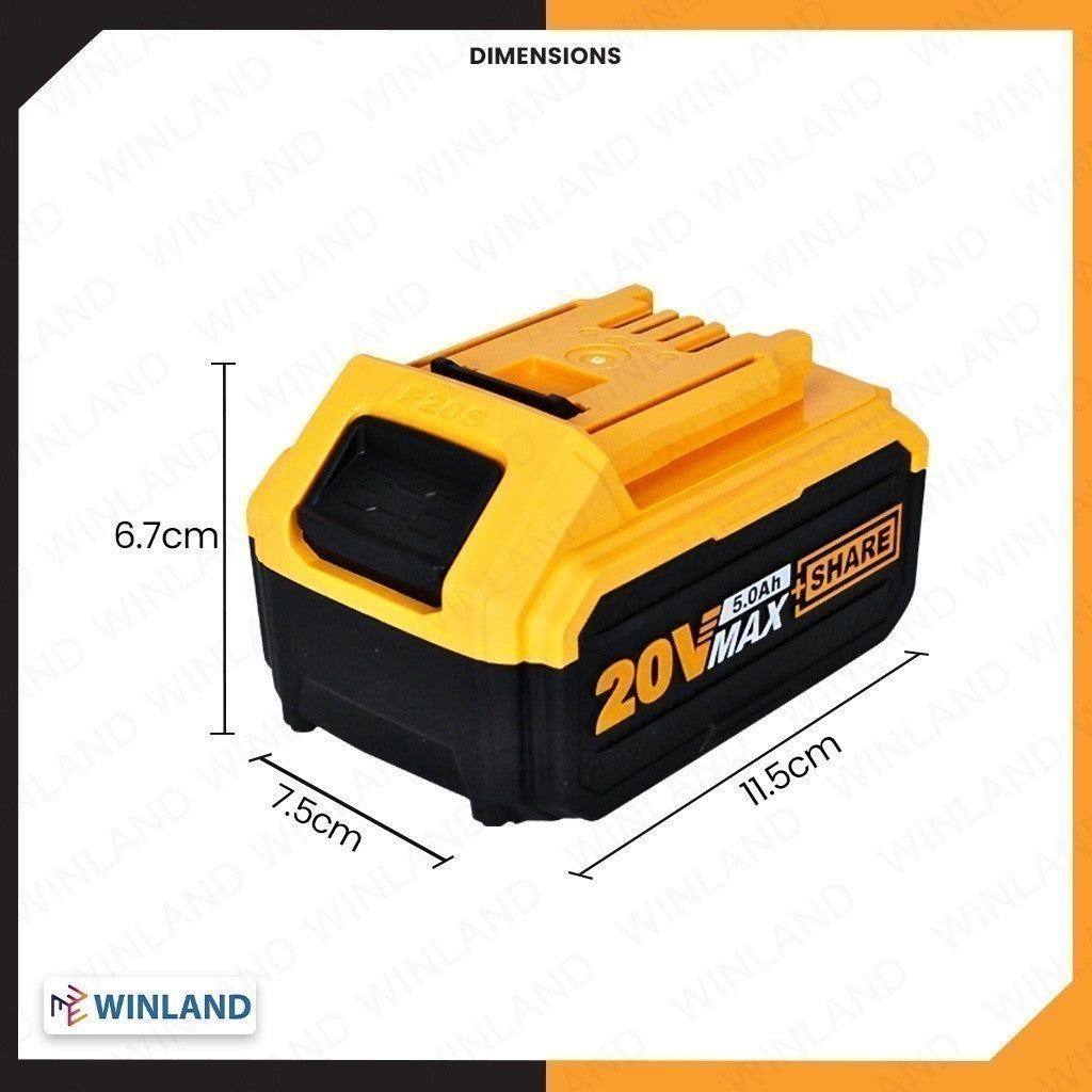 ingco p20s lithium-ion battery pack alternate view