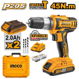 P20S 20V Lithium-Ion Cordless Impact Drill CIDLI20031 / CIDLI201452 ING-CT