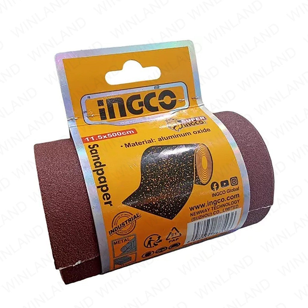 Aluminum Oxide Sandpaper Size: 11.5 x 500cm Grit: 40-240 PER ROLL ING-HT