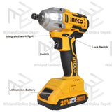Ingco by Winland P20S 20S Lithium-Ion Combo Kit Cordless Drill and Impact Wrench CKLI2007 ING-CT