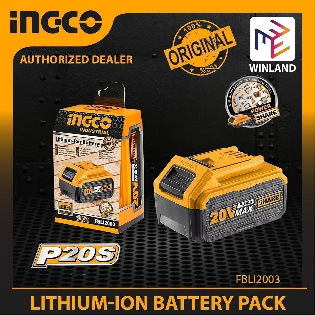 ingco p20s lithium-ion battery pack alternate view