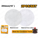 2PCS/Set 254mm(10in)Ø Polishing and Cleaning Set APP25402 ING-HT