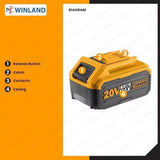ingco p20s lithium-ion battery pack alternate view
