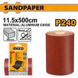 Aluminum Oxide Sandpaper Size: 11.5 x 500cm Grit: 40-240 PER ROLL ING-HT